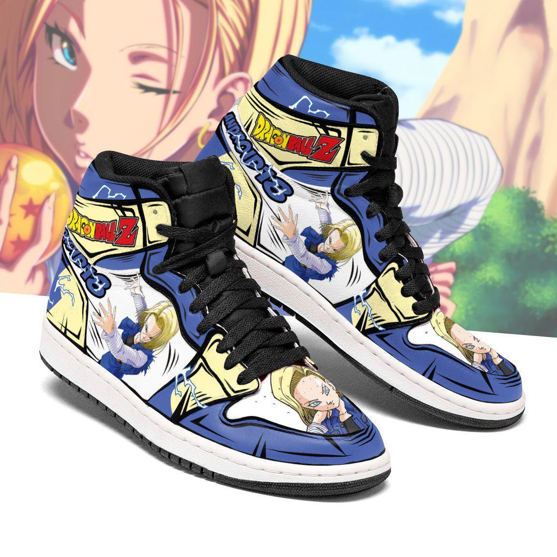 Android 18 Sneakers Dragon Ball Z Anime Shoes Fan Gift MN04 ...