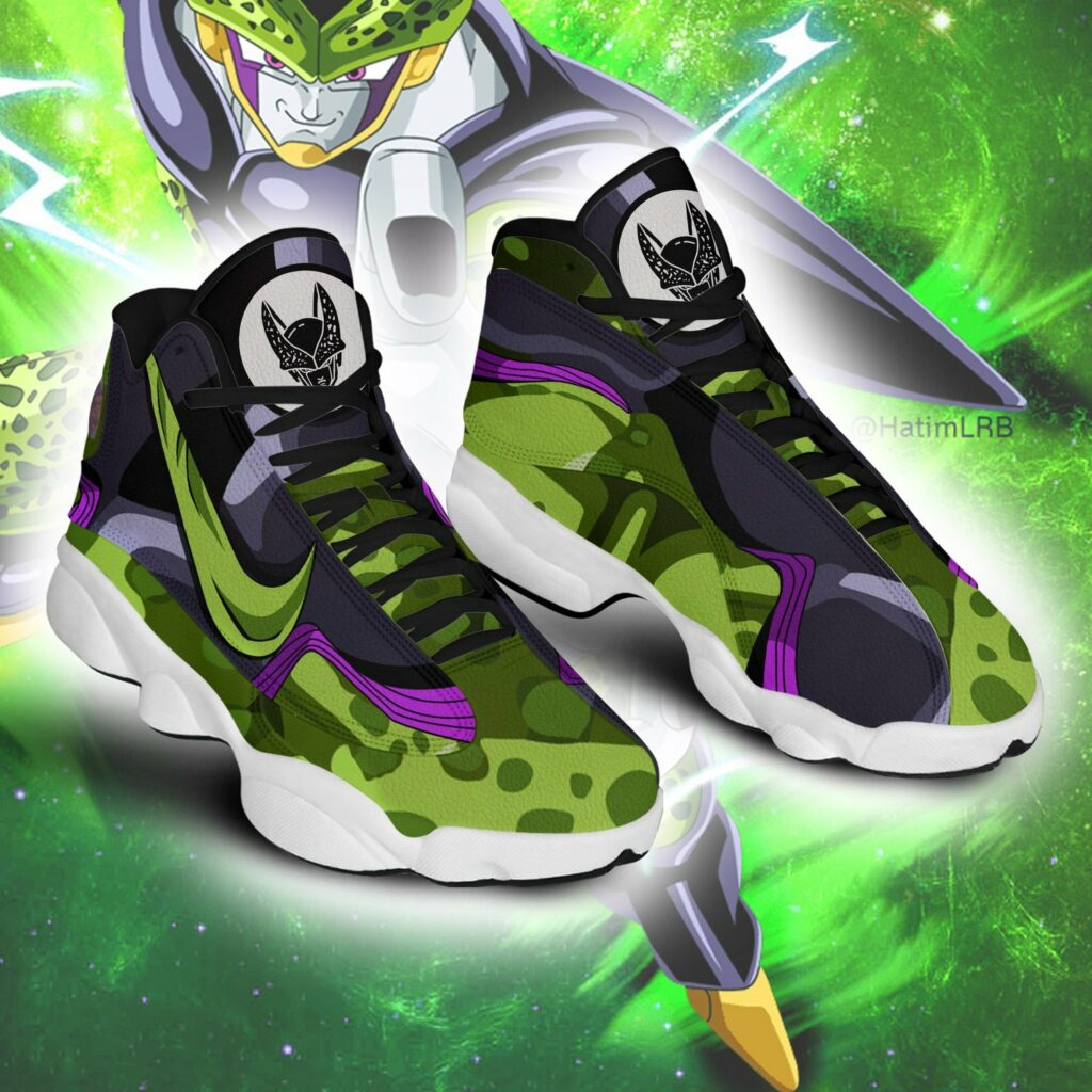 Dragon Ball Cell Shoes Skill Custom Anime Sneakers - Saiyanstore.com