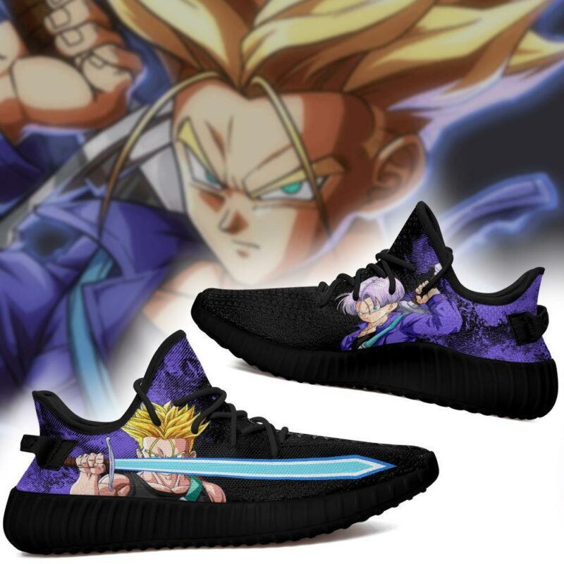 Power Skill Trunks Yeezy Shoes Dragon Ball Z Anime Sneakers Fan Gift MN04 - 2 - GearAnime