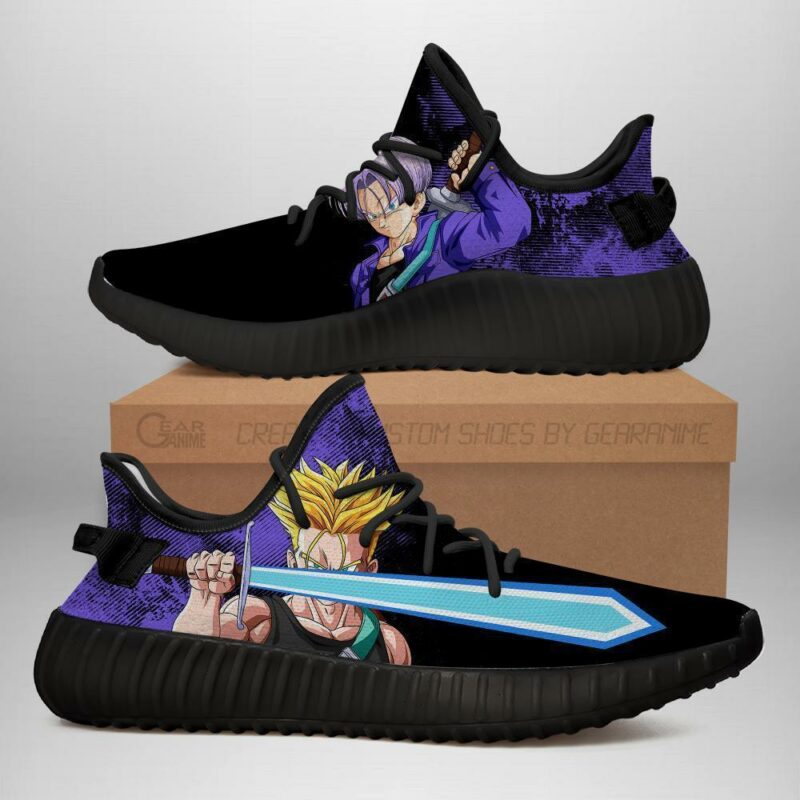 Power Skill Trunks Yeezy Shoes Dragon Ball Z Anime Sneakers Fan Gift MN04 - 1 - GearAnime