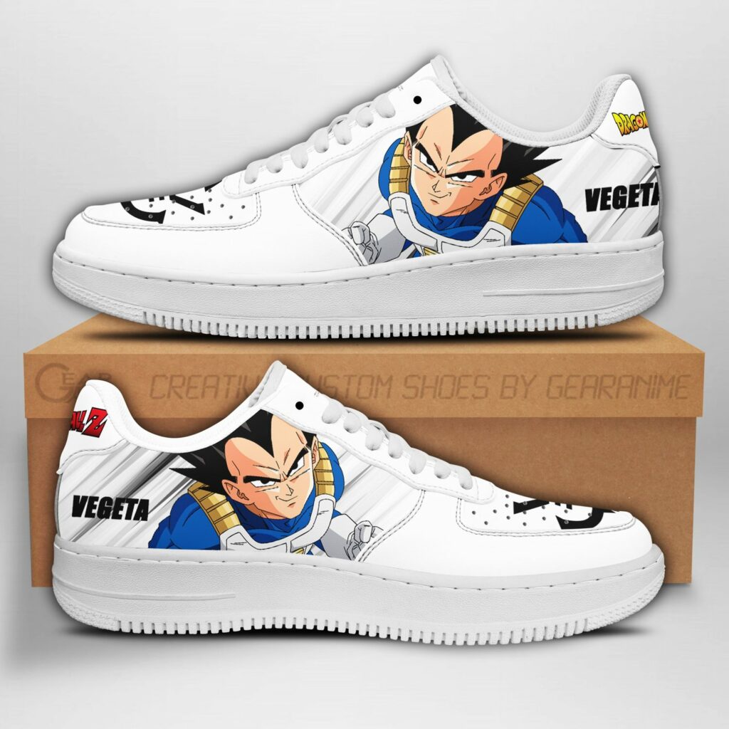 Vegeta Sneakers Custom Dragon Ball Z Anime Shoes PT04 - Saiyanstore.com