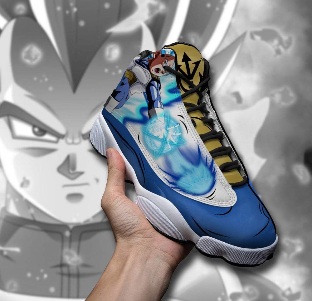 Vegeta Blue Sneakers Dragon Ball Super Anime Custom Shoes - saiyan store