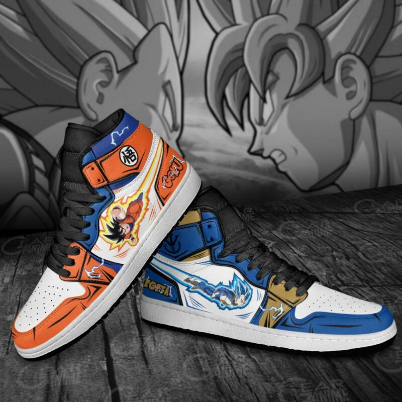 Goku and Vegeta Sneakers Custom Dragon Ball Anime Shoes