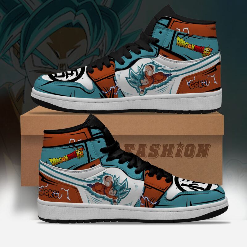 Goku SSJ Blue Custom Shoes 1