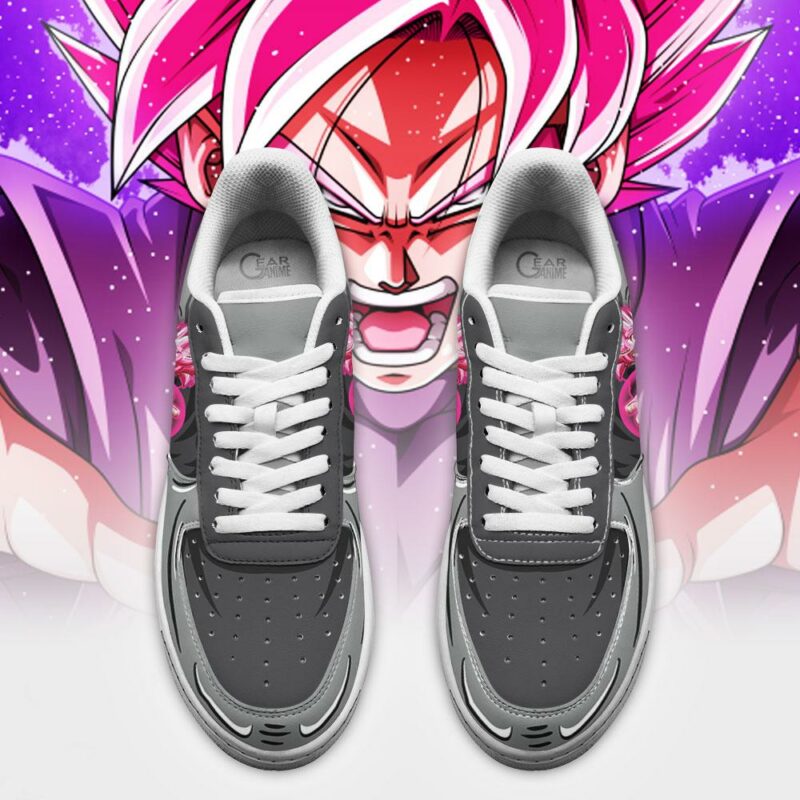 Goku Black Rose Air Sneakers Custom Anime Dragon Ball Shoes - 4 - GearAnime