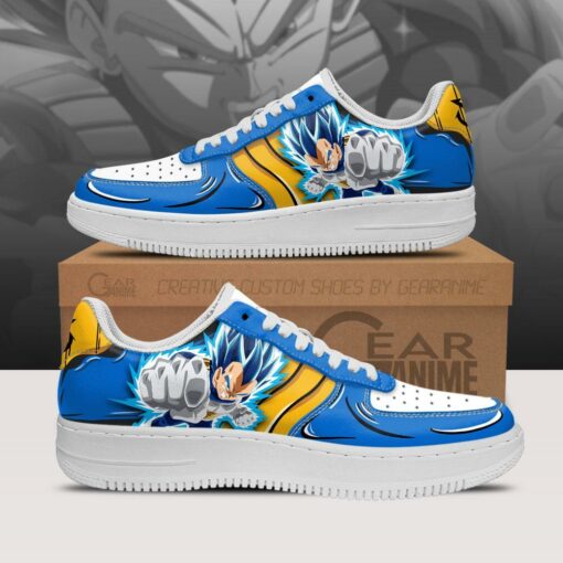 Vegeta Blue Air Sneakers Custom Anime Dragon Ball Shoes - 1 - GearAnime
