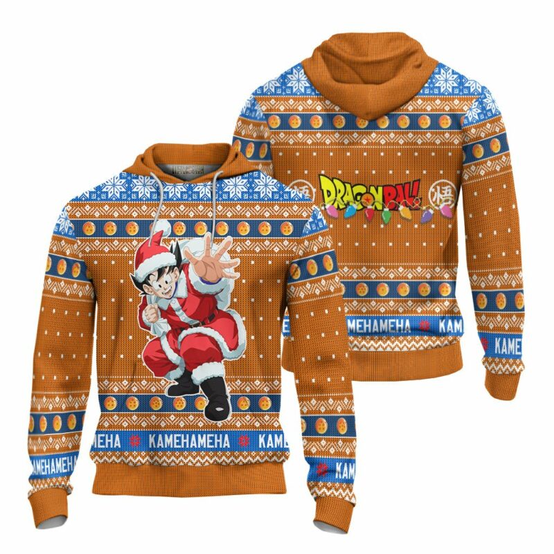 Dragon Ball Son Goku Anime Ugly Christmas Sweater Xmas Gift - LittleOwh - 4