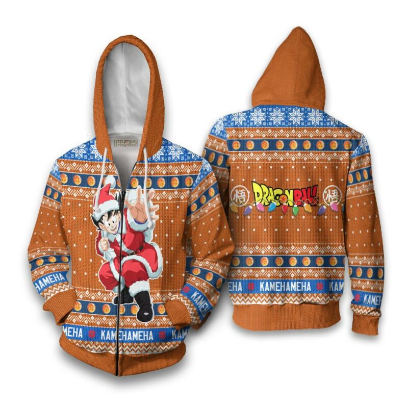 Dragon Ball Son Goku Anime Ugly Christmas Sweater Xmas Gift - LittleOwh - 5