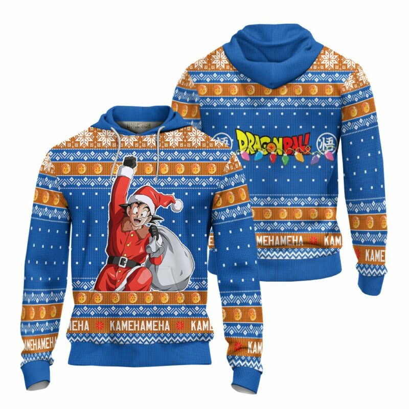 Son Goku Dragon Ball Anime Ugly Christmas Sweater Xmas Gift - LittleOwh - 4