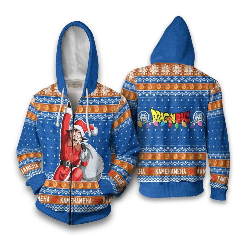 Son Goku Dragon Ball Anime Ugly Christmas Sweater Xmas Gift - LittleOwh - 5