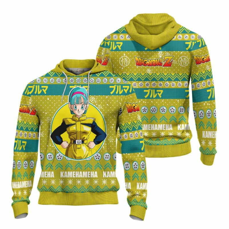 Bulma Anime Ugly Christmas Sweater Dragon Ball Z Xmas Gift - LittleOwh - 4