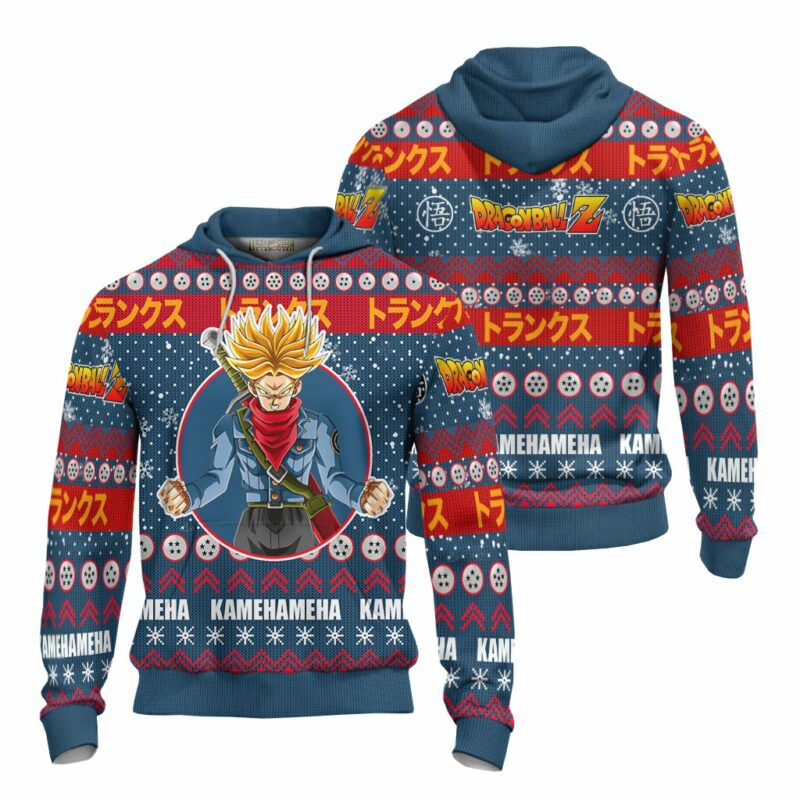 Future Trunks Anime Ugly Christmas Sweater Dragon Ball Z Xmas Gift - LittleOwh - 4