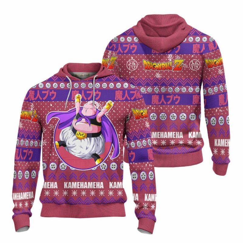 Majin Buu Anime Ugly Christmas Sweater Dragon Ball Z Xmas Gift - LittleOwh - 4