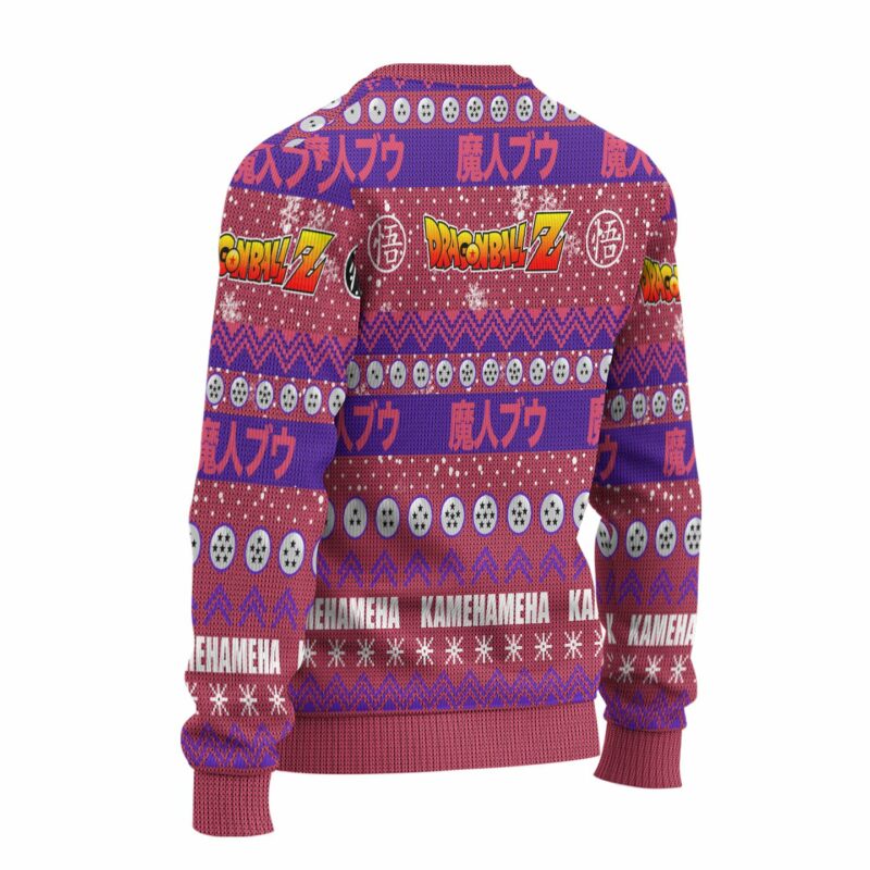 Majin Buu Anime Ugly Christmas Sweater Dragon Ball Z Xmas Gift - LittleOwh - 2