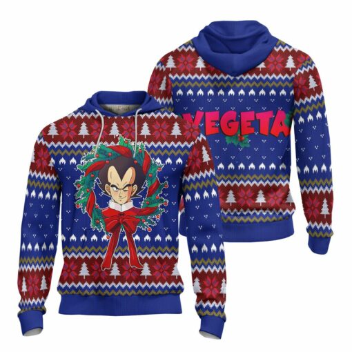 Vegeta Dragon Ball Z Anime Ugly Christmas Sweater Xmas Gift - LittleOwh - 4
