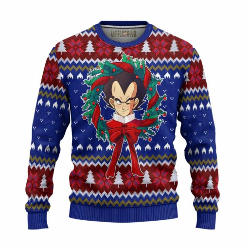 Vegeta Dragon Ball Z Anime Ugly Christmas Sweater Xmas Gift - LittleOwh - 1