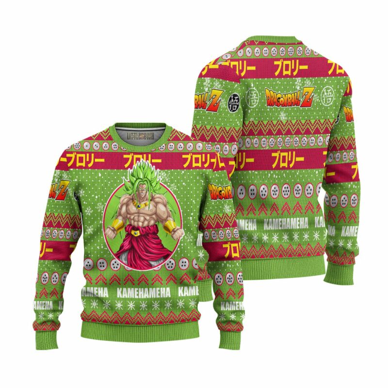 Broly Anime Ugly Christmas Sweater Dragon Ball Z Xmas Gift - LittleOwh - 3