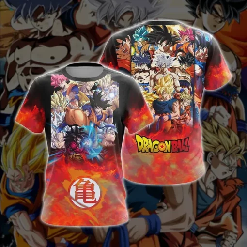 All Of Goku's Form T shirt , Hoodie 1