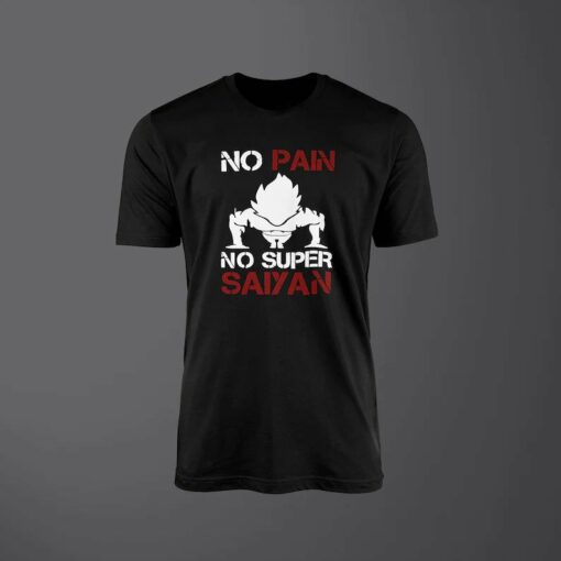 Vegeta No Pain No Super Saiyan T-Shirt 1