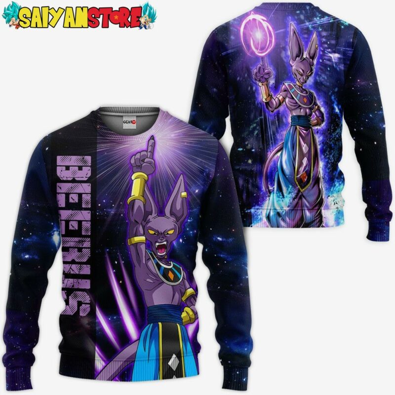 Beerus Sama Hoodie Dragon Ball Anime Shirts Jacket 2