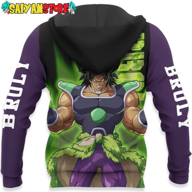 Broly Hoodie Shirt Dragon Ball Anime Zip Jacket 5