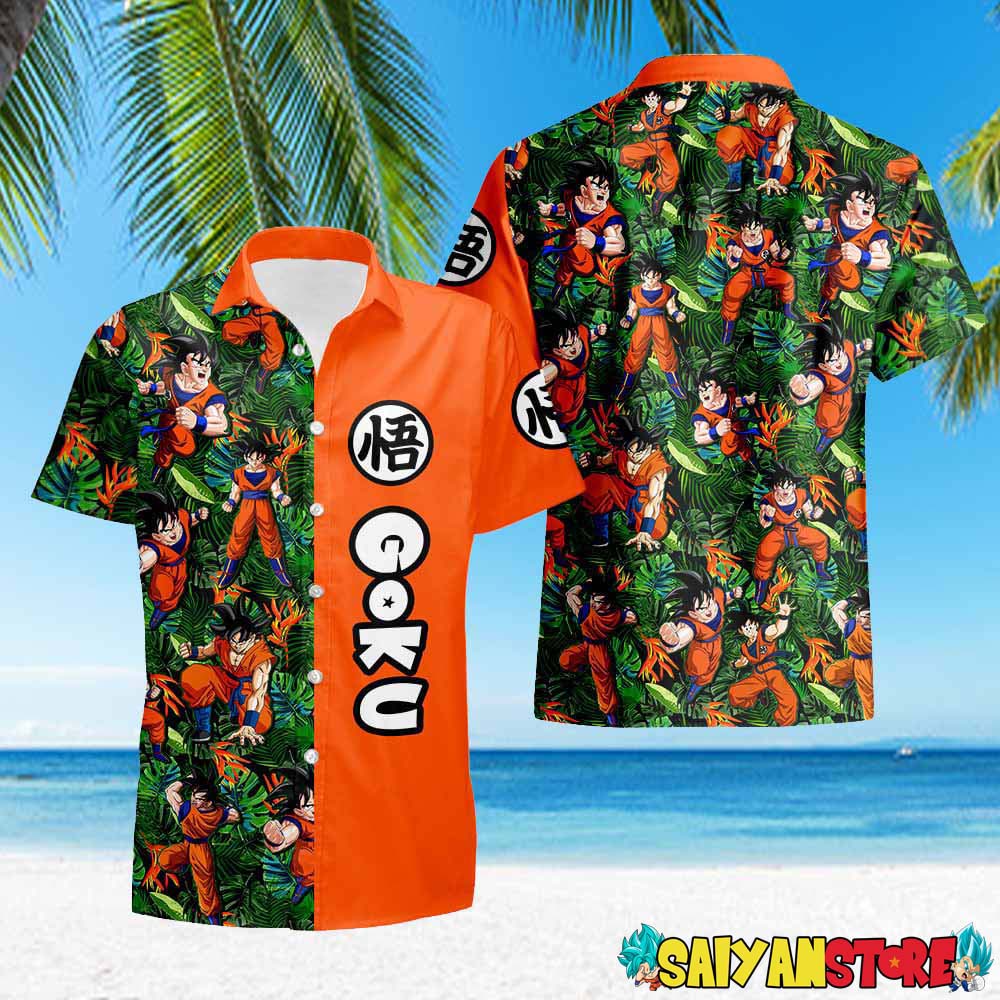 Goku Dragon Ball Hawaiian Shirt GK02 - Saiyanstore.com