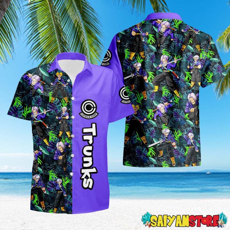 Trunks Dragon Ball Hawaiian Shirt TH02 1