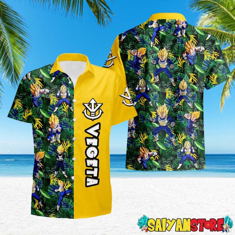 Vegeta Super Saiyan Dragon Ball Hawaiian Shirt VG04 - Saiyanstore.com
