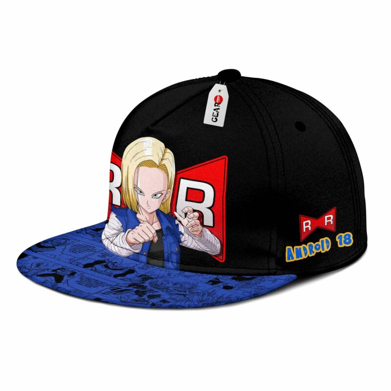 Android 18 Cap Hat Custom Anime Dragon Ball Snapback 2