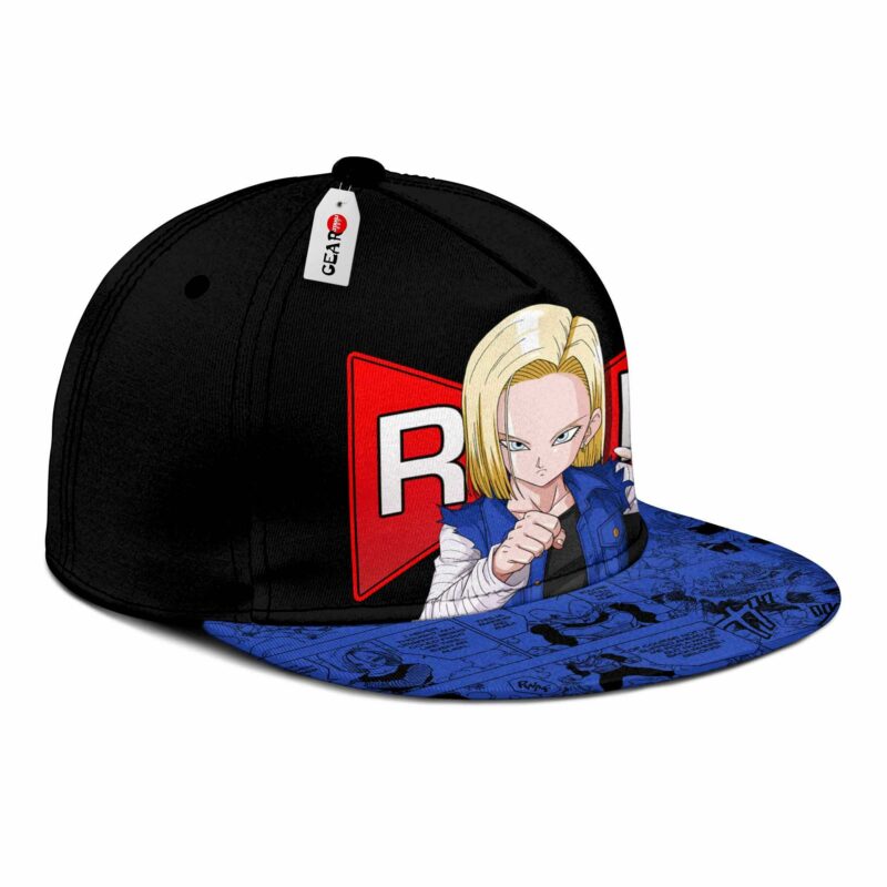 Android 18 Cap Hat Custom Anime Dragon Ball Snapback 3