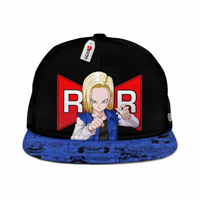 Android 18 Cap Hat Custom Anime Dragon Ball Snapback 1