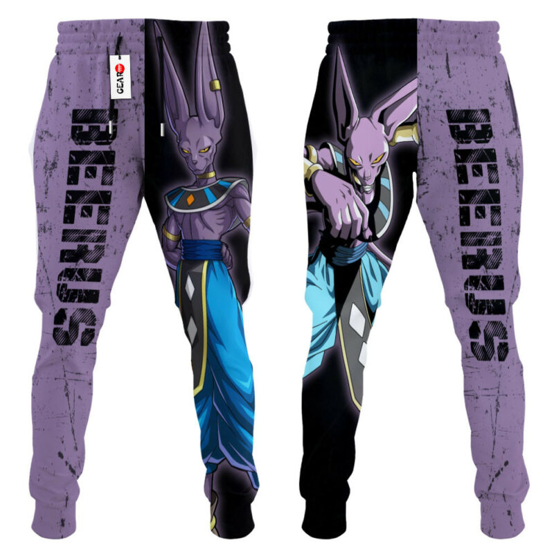 Beerus Joggers Dragon Ball Custom Anime Sweatpants 4