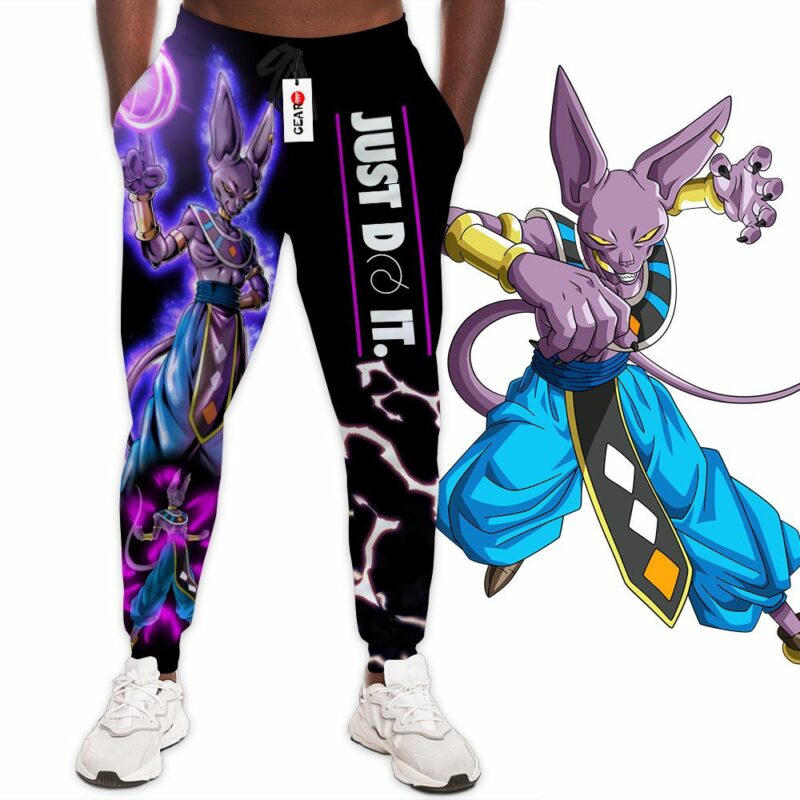 Beerus Sama Jogger Pants Just Do It Custom Anime Dragon Ball Sweatpants 1