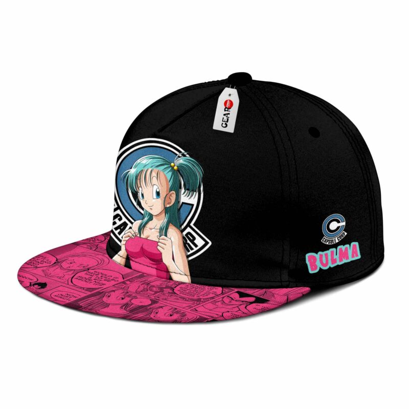 Bulma Cap Hat Custom Anime Dragon Ball Snapback 2