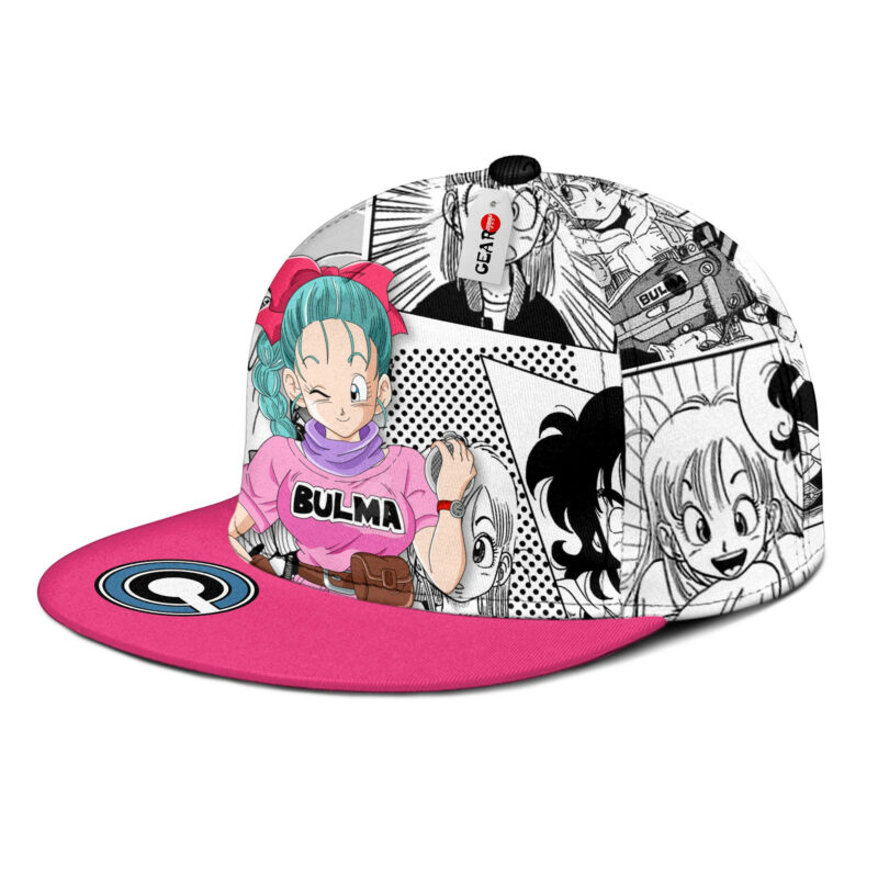 Bulma Snapback Hat Custom Dragon Ball Anime Hat Mix Manga 3