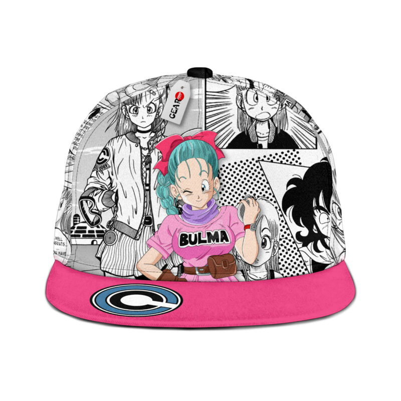 Bulma Snapback Hat Custom Dragon Ball Anime Hat Mix Manga 1