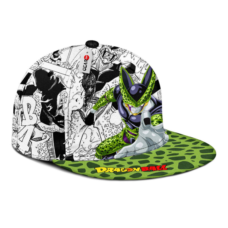 Cell Snapback Hat Custom Dragon Ball Anime Hat Mix Manga 2