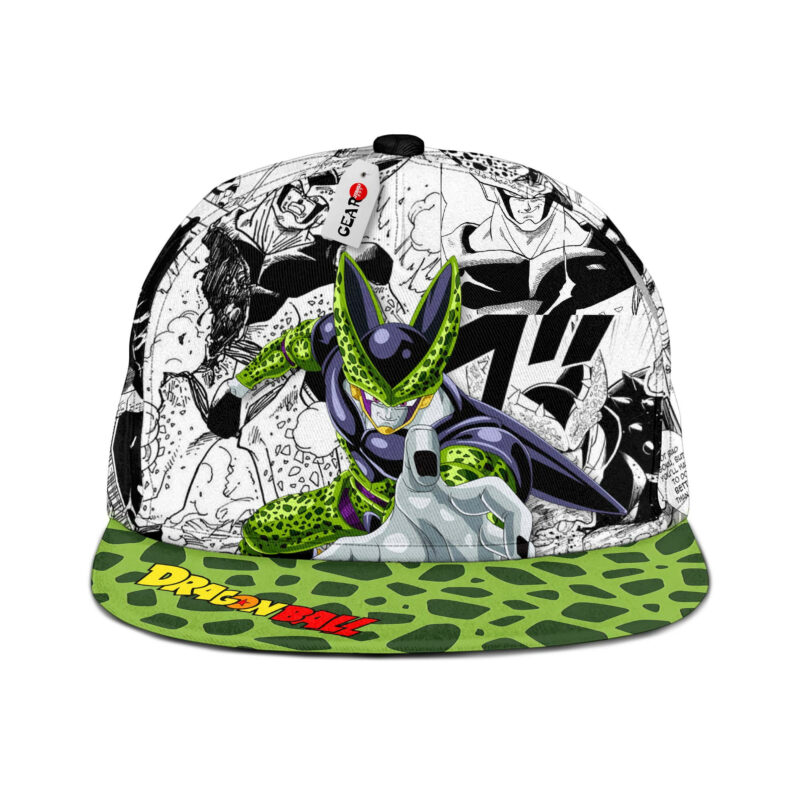 Cell Snapback Hat Custom Dragon Ball Anime Hat Mix Manga 1