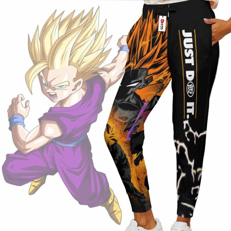 Gohan Jogger Pants Custom Just Do It Dragon Ball Anime Sweatpants 2
