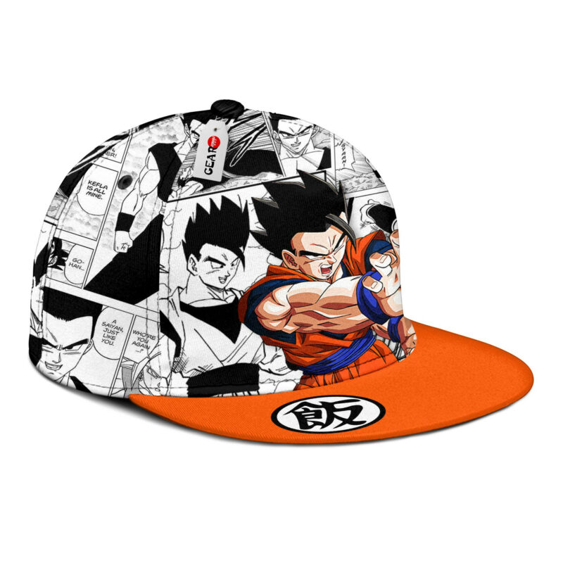 Gohan Snapback Hat Custom Dragon Ball Anime Hat Mix Manga 2