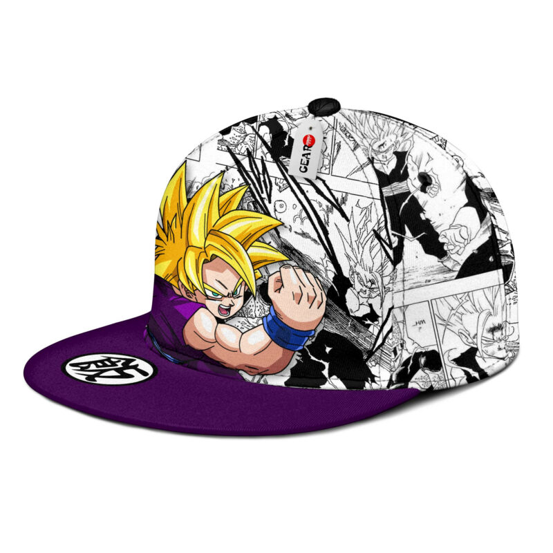 Gohan Super Saiyan Snapback Hat Custom Dragon Ball Anime Hat Mix Manga 3