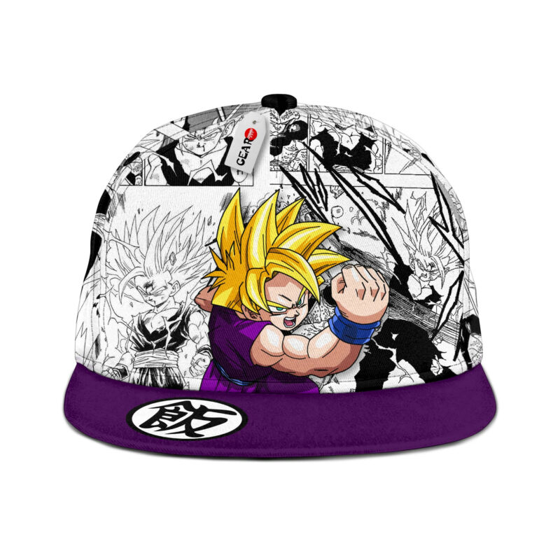 Gohan Super Saiyan Snapback Hat Custom Dragon Ball Anime Hat Mix Manga 1