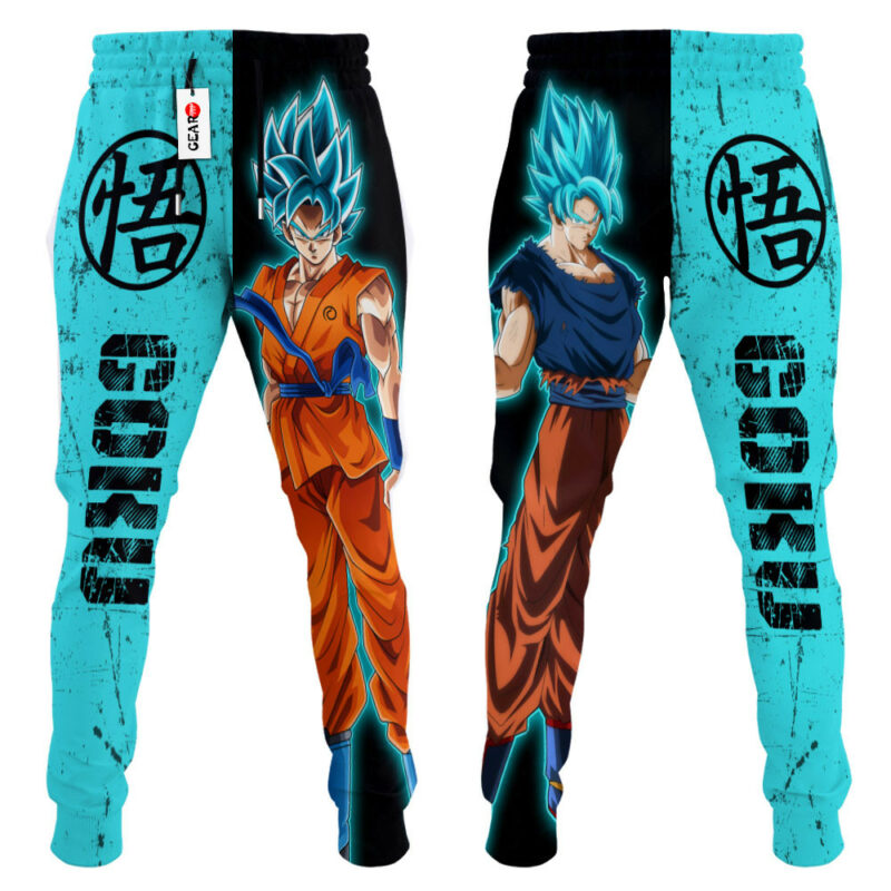 Goku Blue Joggers Dragon Ball Custom Anime Sweatpants 4