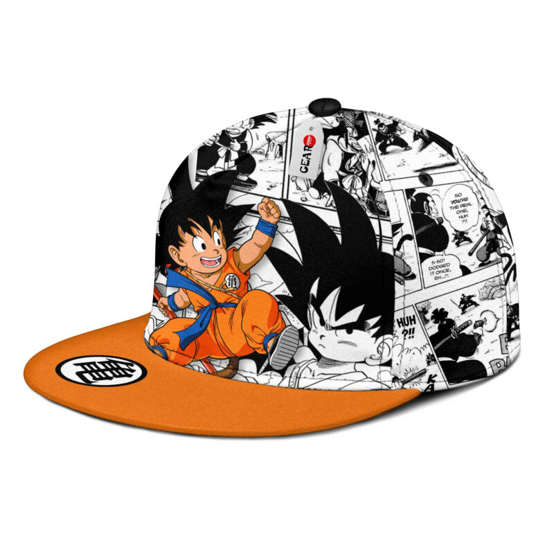 Goku Kid Snapback Hat Custom Dragon Ball Anime Hat Mix Manga 3