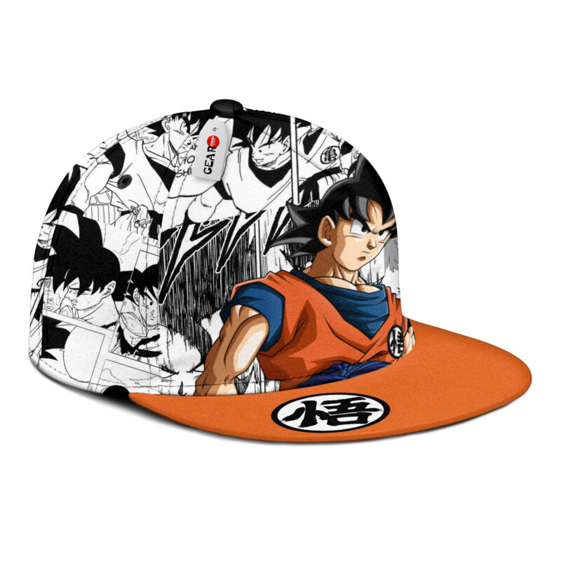 Goku Snapback Hat Custom Dragon Ball Anime Hat Mix Manga 2