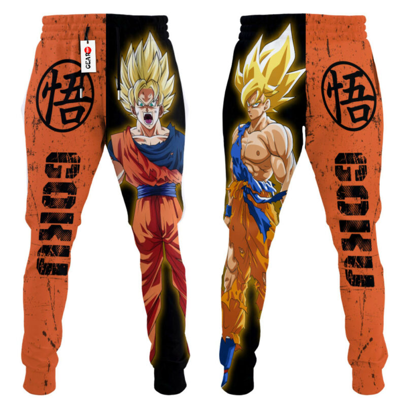 Goku Super Saiyan Joggers Dragon Ball Custom Anime Sweatpants 4