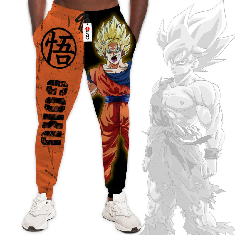 Goku Super Saiyan Joggers Dragon Ball Custom Anime Sweatpants 1