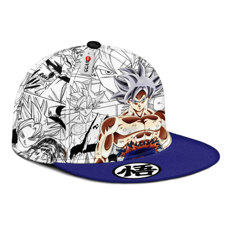 Goku Ultra Instinct Snapback Hat Custom Dragon Ball Anime Hat Mix Manga 2