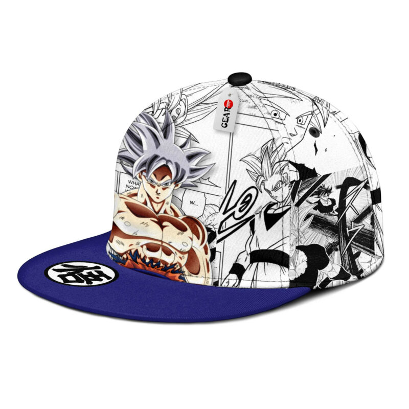 Goku Ultra Instinct Snapback Hat Custom Dragon Ball Anime Hat Mix Manga 3