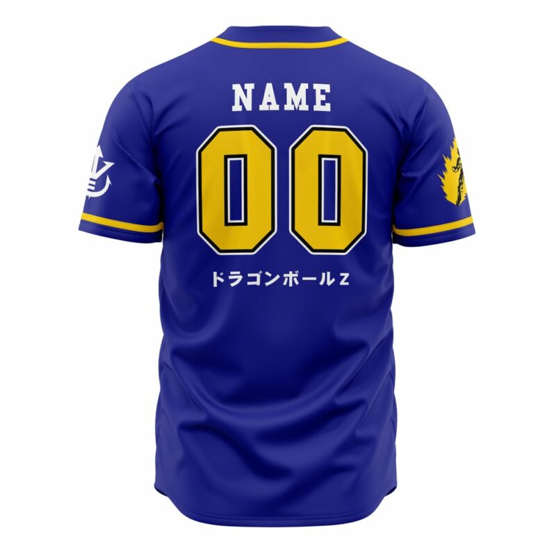 Personalized Saiyan Vegeta Dragon Ball Z Baseball Jersey 3